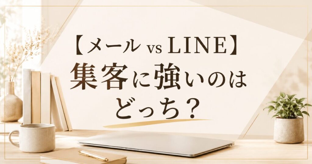 【メール vs LINE】集客に強いのはどっち？